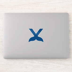 Sticker Poisson Lettre V Classique