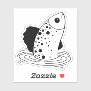 Sticker Poisson Line Art