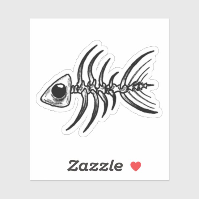 Sticker Poisson Skelly (Feuille)