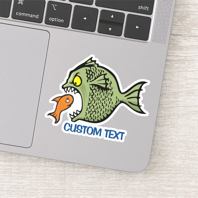 Sticker Poisson taupe (Détail)