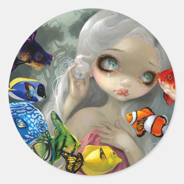 Sticker "Poissons Volants : Arc-en-Ciel" (Devant)