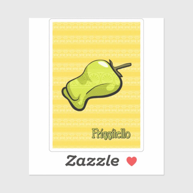 Sticker Poivron chili Friggitello (Feuille)