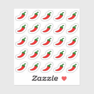 Sticker Poivrons Rouges Épices Classement Livre Planificat