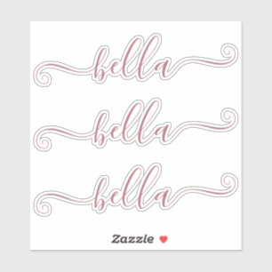 Sticker Police de caractères cursive mignonne personnalisé