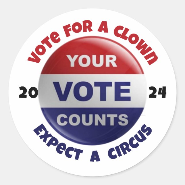 Sticker politique drôle 2024 (Devant)