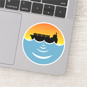 Sticker pollution par les océans