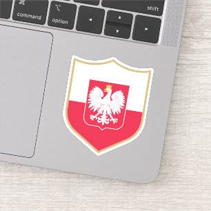 Sticker Pologne Drapeau Emblem Voyage patriotique