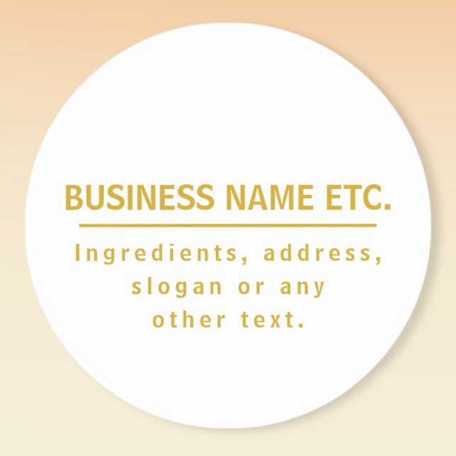 Sticker Polyvalent Or & Blanc (Créateur téléchargé)