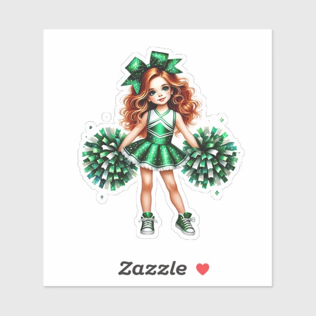 Sticker Pom-pom girl (Feuille)