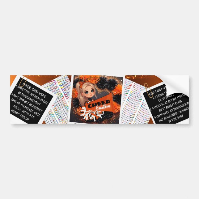 Sticker pom-pom girl (Devant)