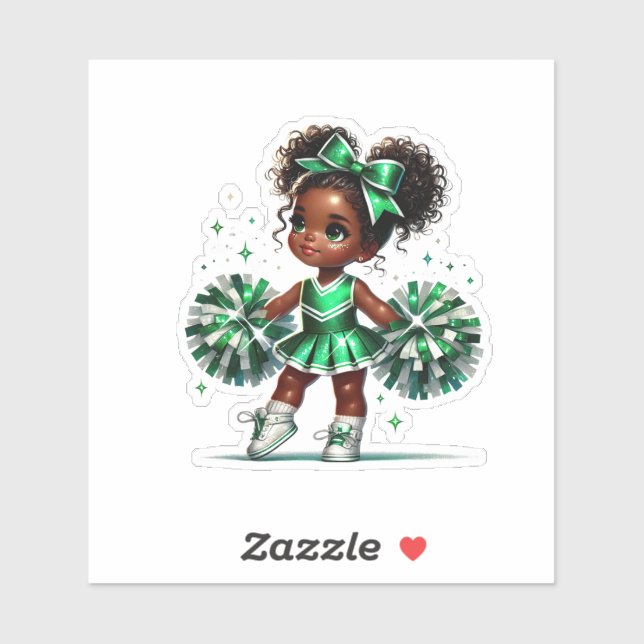 Sticker Pom-pom girl (Feuille)