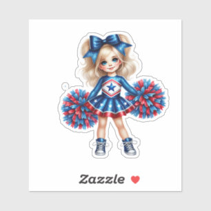 Sticker Pom-pom girl