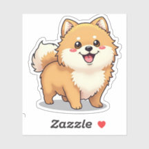 Poméranien, Joueuse Kawaii Render, Petit