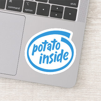 Sticker Pomme de terre à l'intérieur