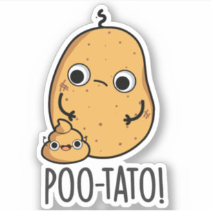 Sticker Pomme de terre Jeu de mots drôle sur les légumes e