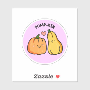 Sticker Pomme poitrine Amitié Pun Die-Cut