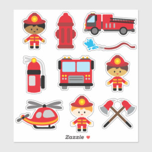 Sticker Pompier pour enfants