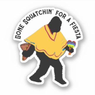 Sticker Poncho Sasquatch Fiesta