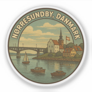 Sticker Pont de Nørresundby Danemark