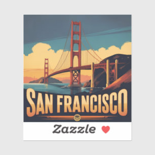 Sticker Pont du Golden Gate San Francisco