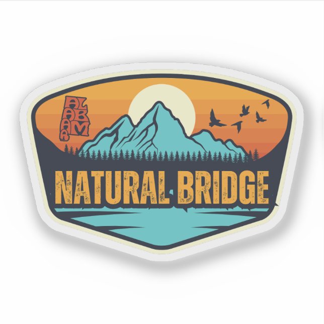Sticker Pont Naturel, Alabama (Devant)