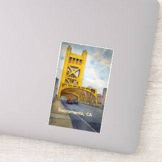 Sticker Pont-tour de Sacramento Californie