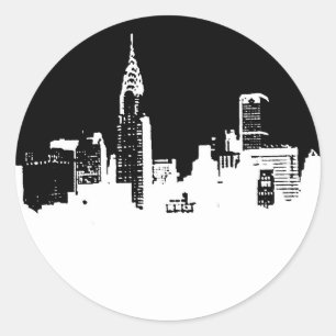 Sticker Pop Art New York City Panorama