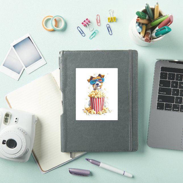 Sticker Popcorn Pup � Movie Night Chien (Couverture iPad)