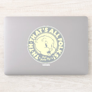 Sticker Porky TH-TH-C'EST TOUT DES FOLKS !