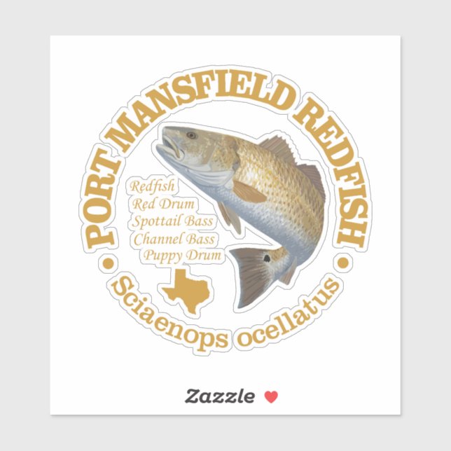 Sticker Port Mansfield (rouget) (Feuille)