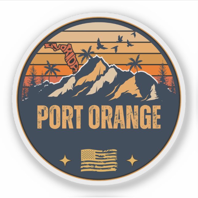 Sticker Port Orange, Floride  (Devant)