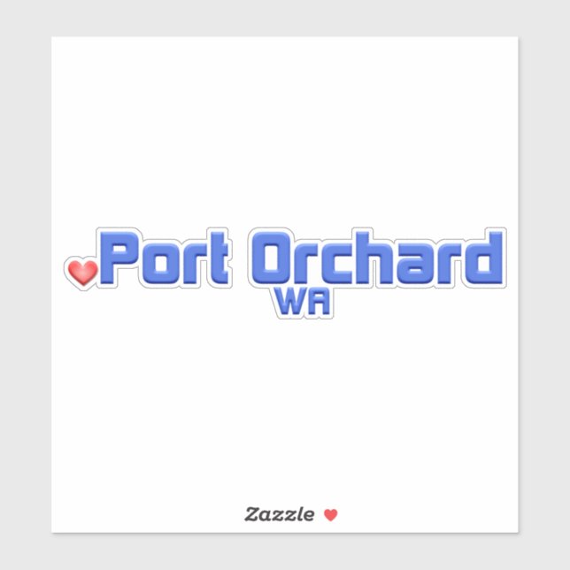 Sticker Port Orchard Washington (Feuille)