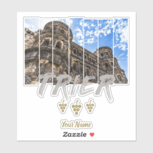 Sticker Porta Nigra à Trèves souvenir vintage de la Mosell