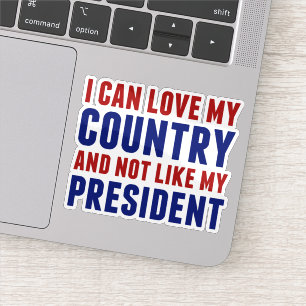 Sticker Portable Anti Trump Patriotic Pas Mon Président