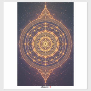 Sticker Portail de la Lumière Infinie – Un Mandala Sacré