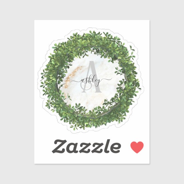 Sticker Porte - clé personnalisé unique avec thème botaniq (Feuille)