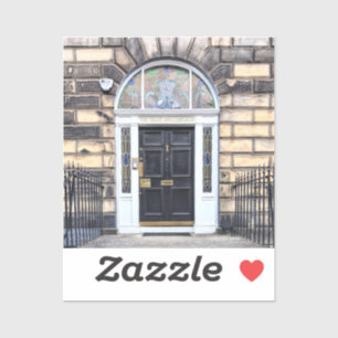 Sticker Porte du club des pêcheurs de truites d'Édimbourg