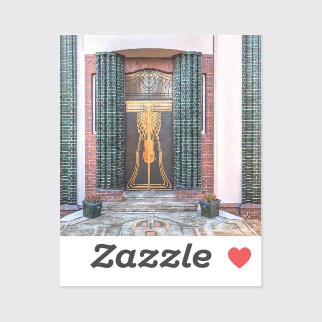 Sticker Porte Jugenstil (Feuille)