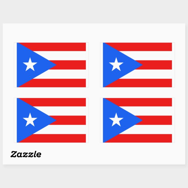 Sticker Porto Rico Flag (Feuille)