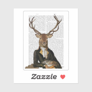 Sticker Portrait de cerfs