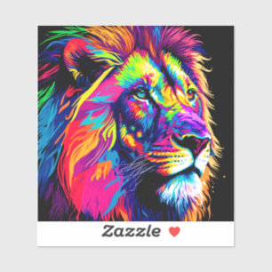 Sticker Portrait de Lion