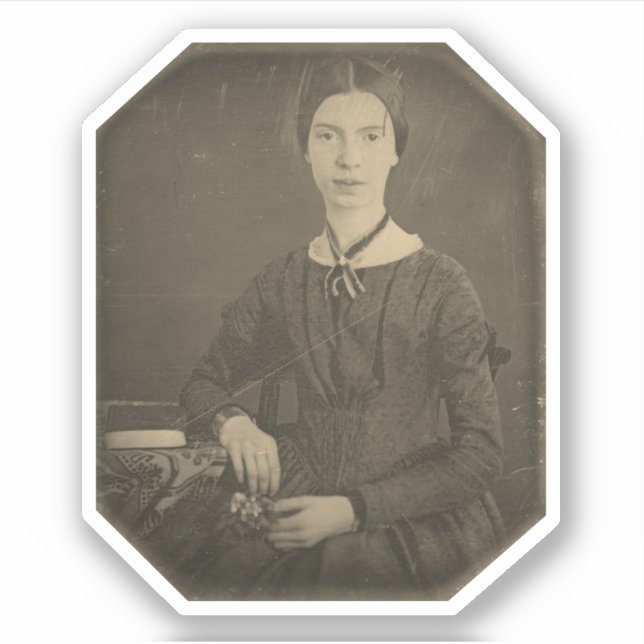Sticker Portrait d'Emily Dickinson (Devant)