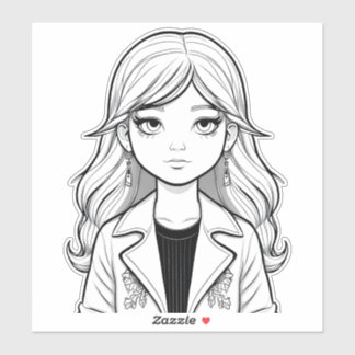 Sticker Portrait fantastique d'un jeune rêveur