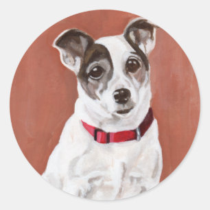 Sticker Portrait Jack Russell Terrier