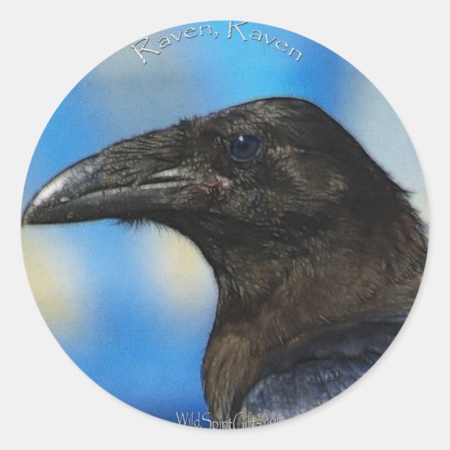 Sticker PORtrait NOIR RAVEN (Devant)
