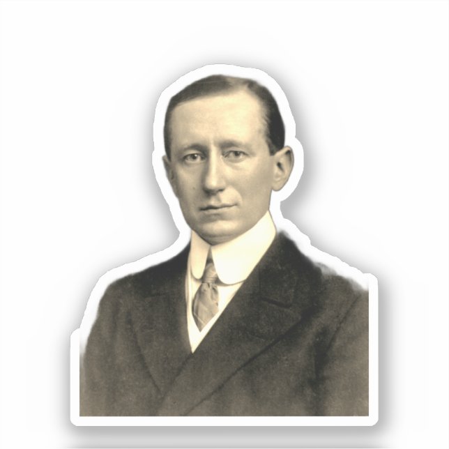 Sticker Portrait photo de Guglielmo Marconi (Recto)