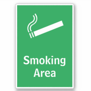 Sticker Portrait Zone Fumeur