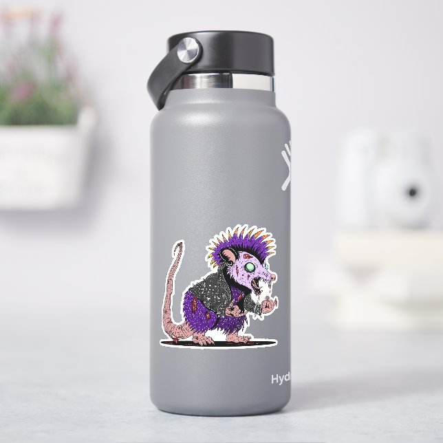 Sticker Possum Zombie Punk Rock (HydroFlask)