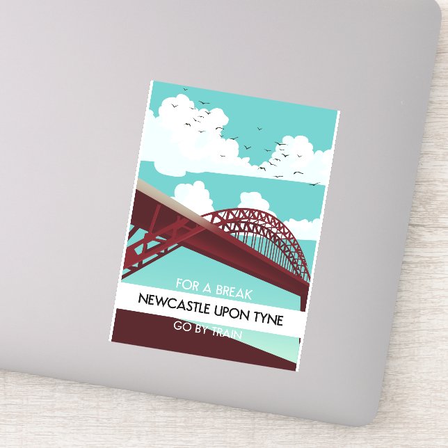 Sticker Poster de Newcastle sur le pont Tyne. (Détail)