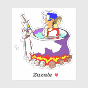 Sticker Pot à vapeur de lapin